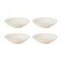 Broste Copenhagen - " Nordic Vanilla " Deep Plate, Ø 22.5 x H 5 cm (set of 4)