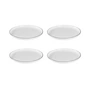 Broste Copenhagen - Salt Dessert plates, Ø 18 cm, white/black (set of 4)