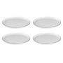 Broste Copenhagen - Salt Dinner Plate, Ø 28 cm, white/black (set of 4)