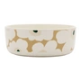 Marimekko - Oiva Unikko 1500 ml bowl, white / beige / light sand / dark green