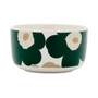 Marimekko - Oiva Unikko 500 ml bowl, white / dark green / beige / light sand