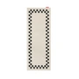 Fatboy - Carpretty Outdoor rug, Catwalk, check border, 80 x 200 cm, anthracite / cream