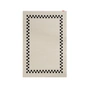 Fatboy - Carpretty Outdoor rug, Petit, Check border 160 x 230 cm, anthracite / cream