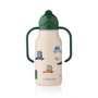 LIEWOOD - Kimmie printed bottle, 250 ml, Cars / sandy