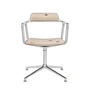 Vipp - 452 Swivel Swivel chair on glides, polished aluminum / Montafon (Guesthouse Edition)