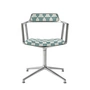 Vipp - 452 Swivel Swivel chair on glides, polished aluminum / Lagrasse (Guesthouse Edition)