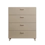 String - Relief Wide Chest of Drawers, Beige