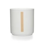 Design Letters - AJ Porcelain Mug I, beige/white