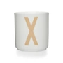 Design Letters - AJ Porcelain Mug X, beige/white