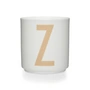 Design Letters - AJ Porcelain Mug Z, beige/white