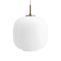 Louis Poulsen - VL45 Radiohus pendant light, Ø 25 cm, brass / opal white