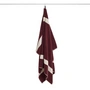 HAY - Stripe Bath Towel 100 x 150 cm, burgundy