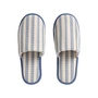 HAY - Waffle Slippers, Stripe Dusty Blue
