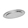 HAY - Essential Steel Oval Serving Platter, Large, Stainless Steel