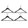 HAY - Smooth Coat Slim-bar clothes hangers, black (set of 4)