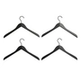 HAY - Smooth Slim Coat Hanger, Black (Set of 4)