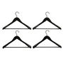 HAY - Smooth Coat Wide-bar hangers, black (set of 4)