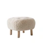 & Tradition - Pouf ATD1, Sheep Moonlight / oiled oak