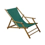 Jan Kurtz - Maxx Deckchair teak, cover polyacrylic fabric dark green