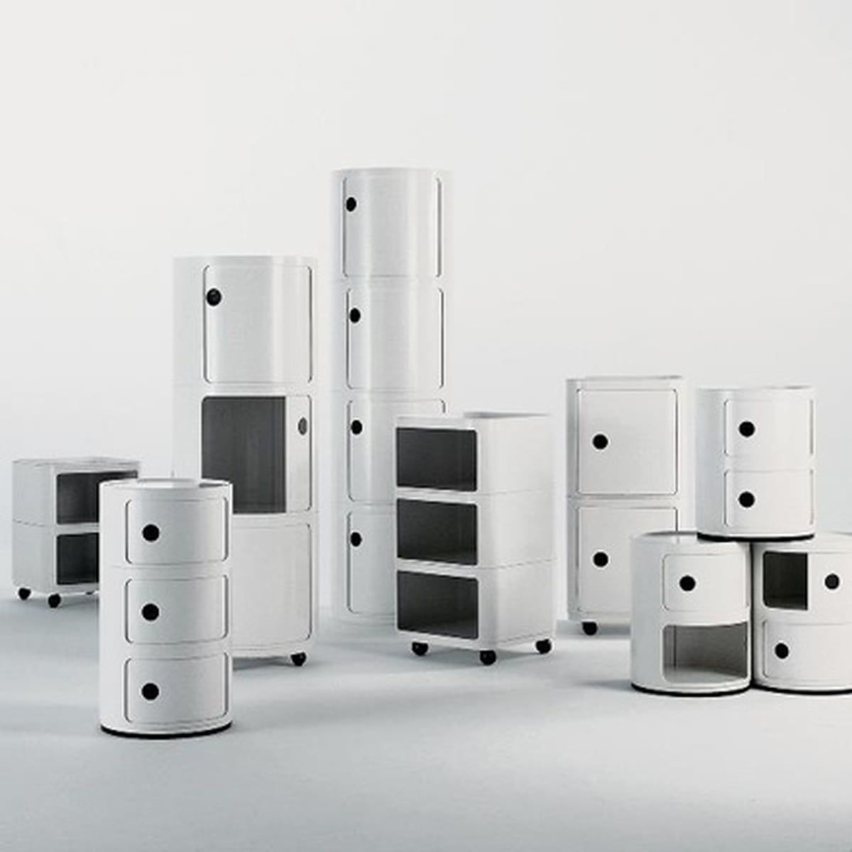 Kartell コンポニビリ 正規品 ホワイトミッドセンチュリー 正規品 カルテル Kartell コンポニビリ ホワイト ミッド