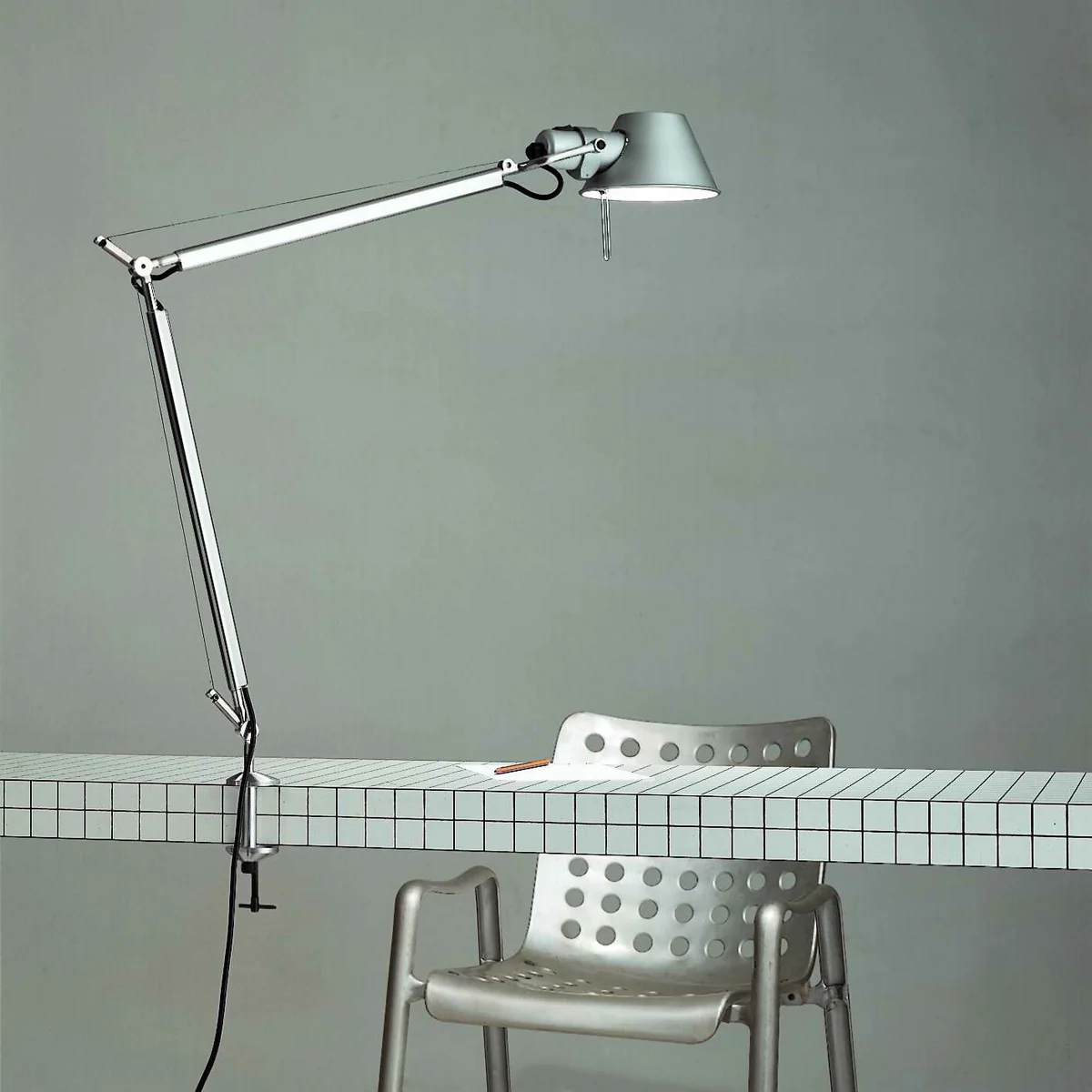 ARTEMIDE アルテミデ TOLOMEO TAVOLO Table シルバー Artemide Tolomeo Tavolo - (Writing) table lamp | Connox