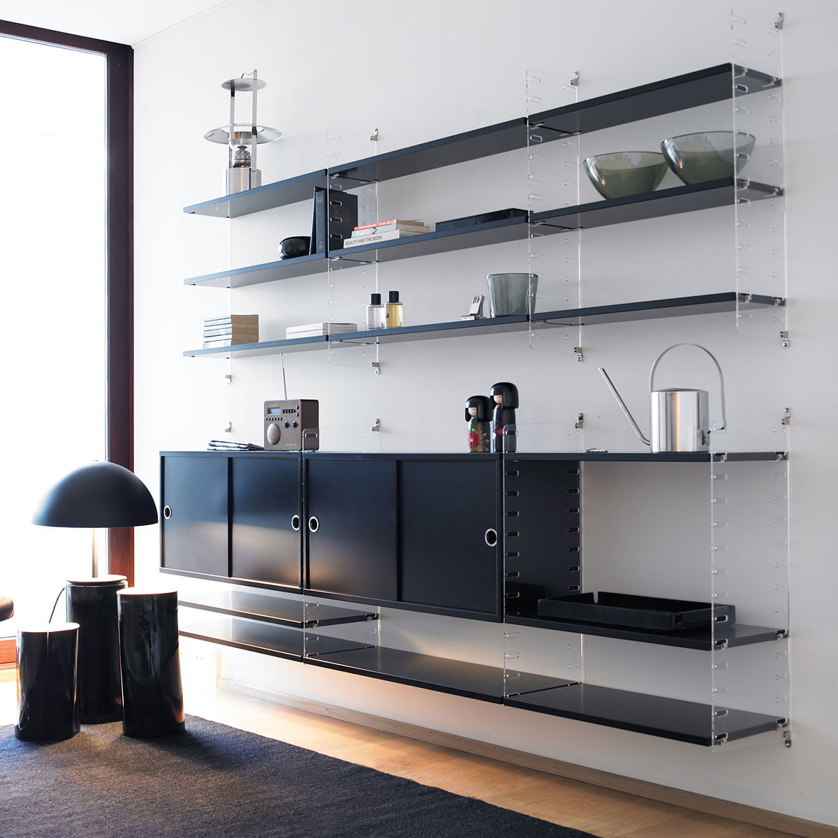 Plex Shelving System by String in the shop