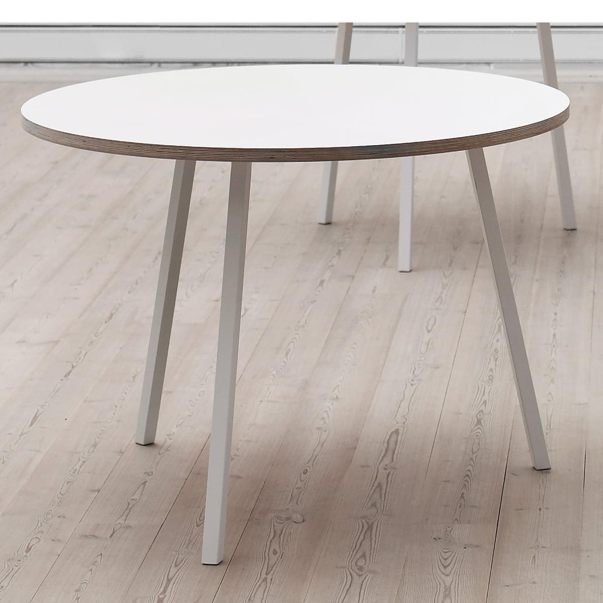 The round Loop Stand table by Hay in the shop