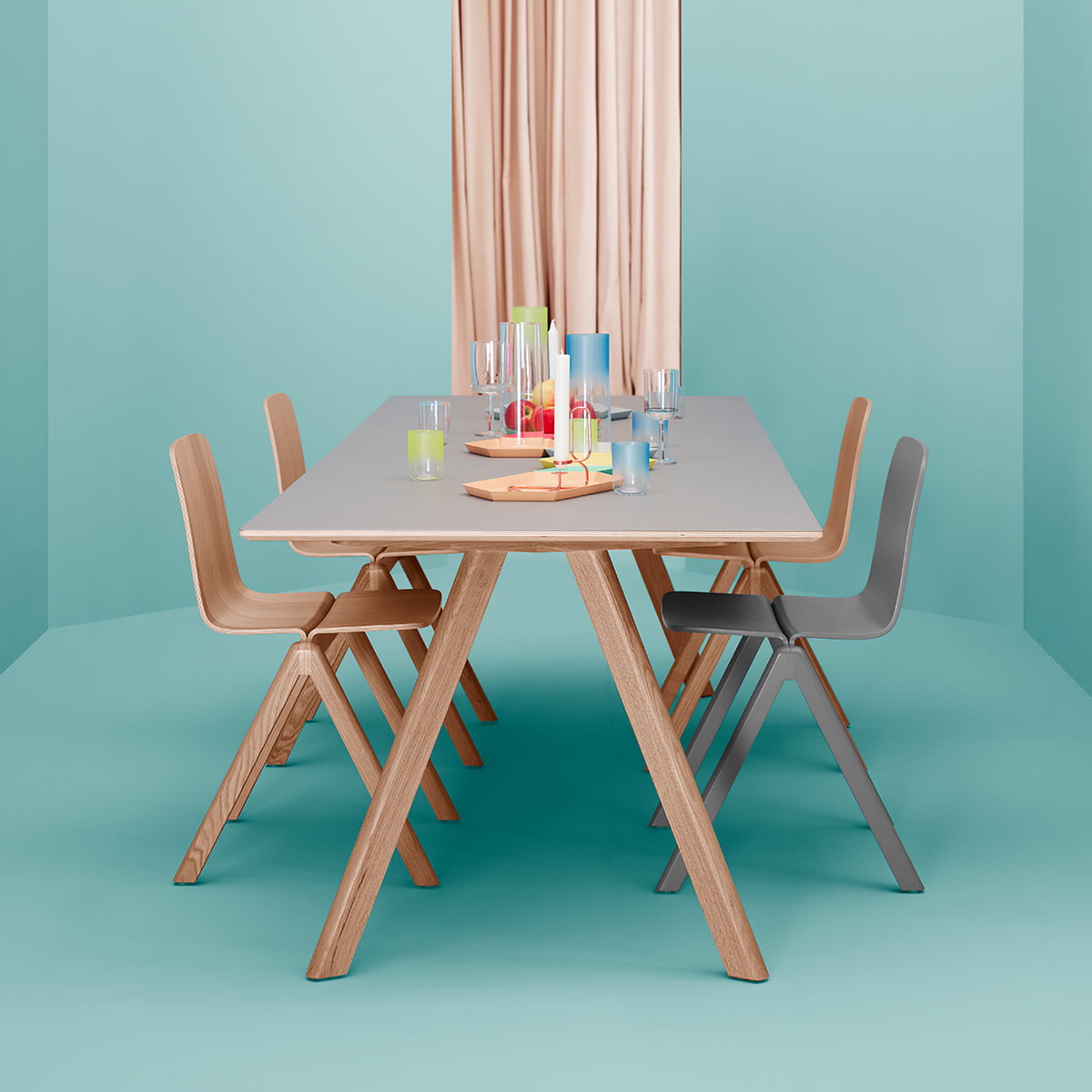 Hay dining table