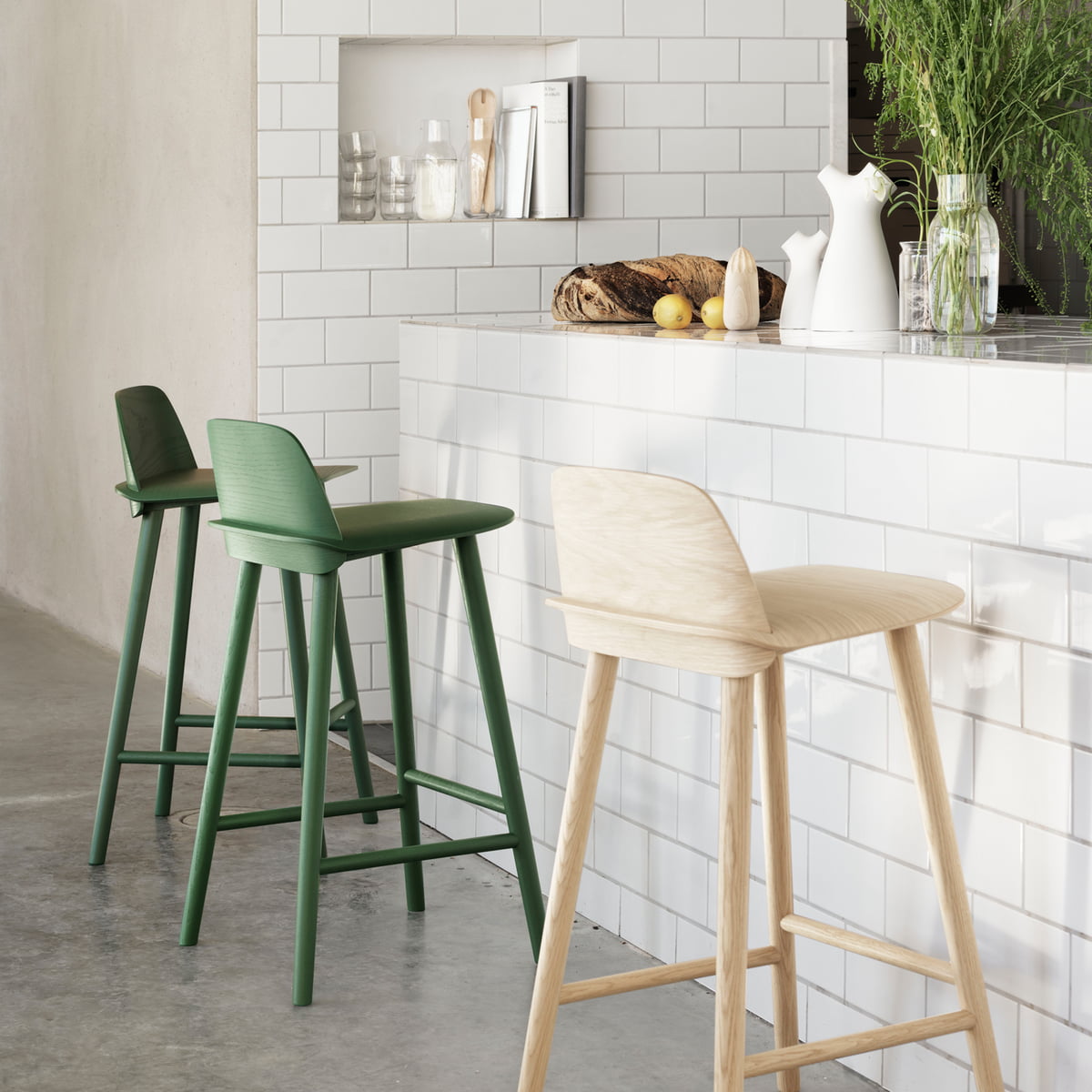 myu■Muuto/ムート■NERD　カウンタースツール　1脚　黒 NERD COUNTER STOOL ナードカウンタースツール muuto ムート