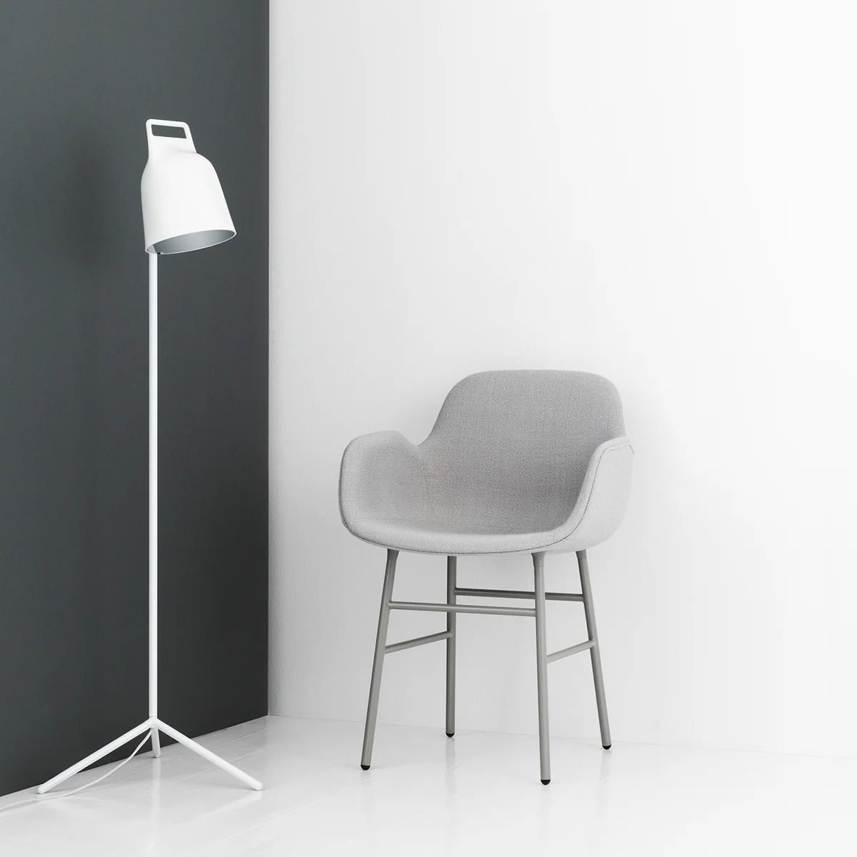 Form Armchair with Stage Floor Lamp