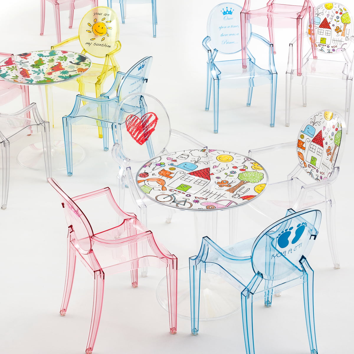 カルテル Kartell LOU LOU GHOSTピンク キッズチェア Kartell - Lou Lou Ghost Special Edition | Connox