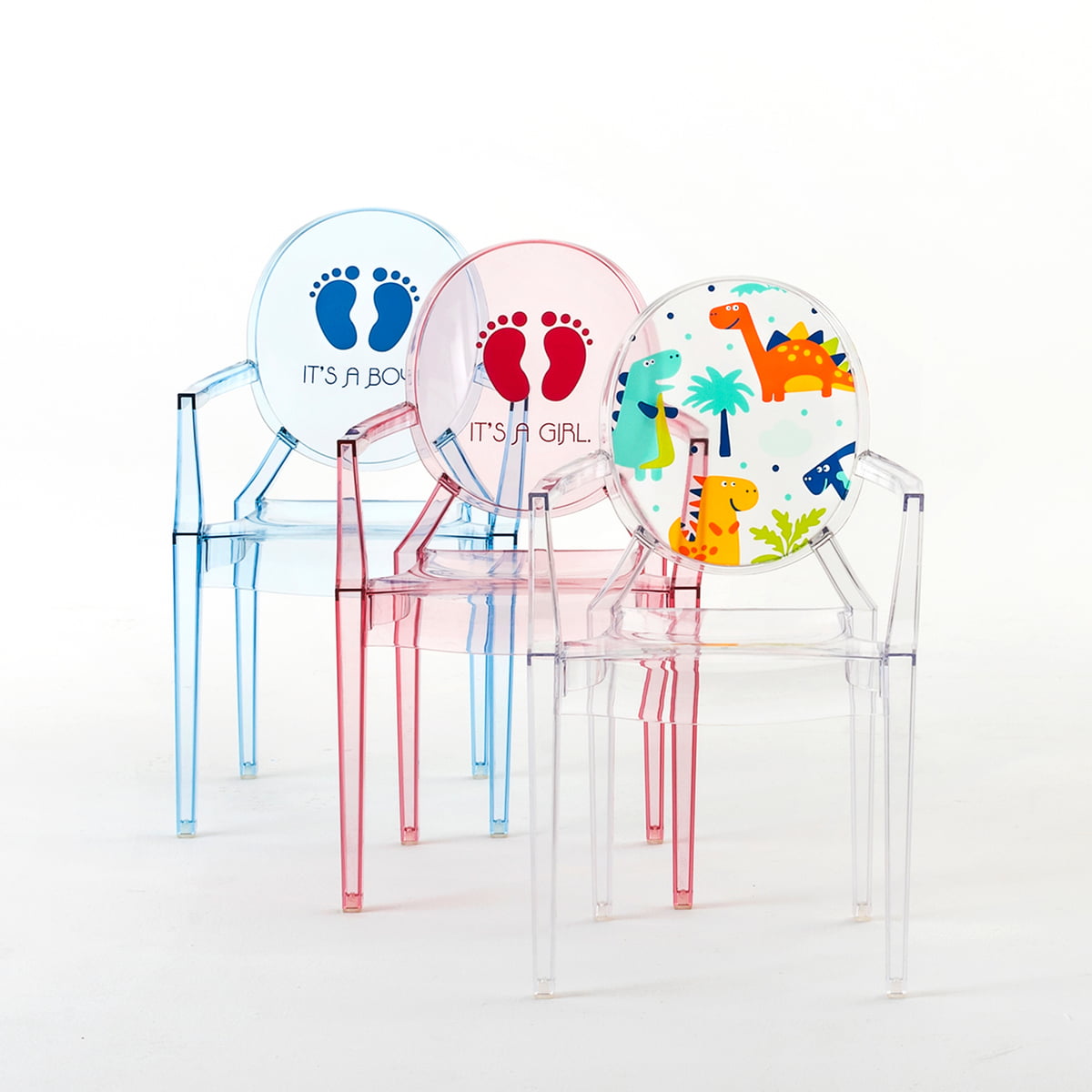 カルテル Kartell LOU LOU GHOSTピンク キッズチェア Kartell Lou Lou Ghost Kids Chair - 2Modern