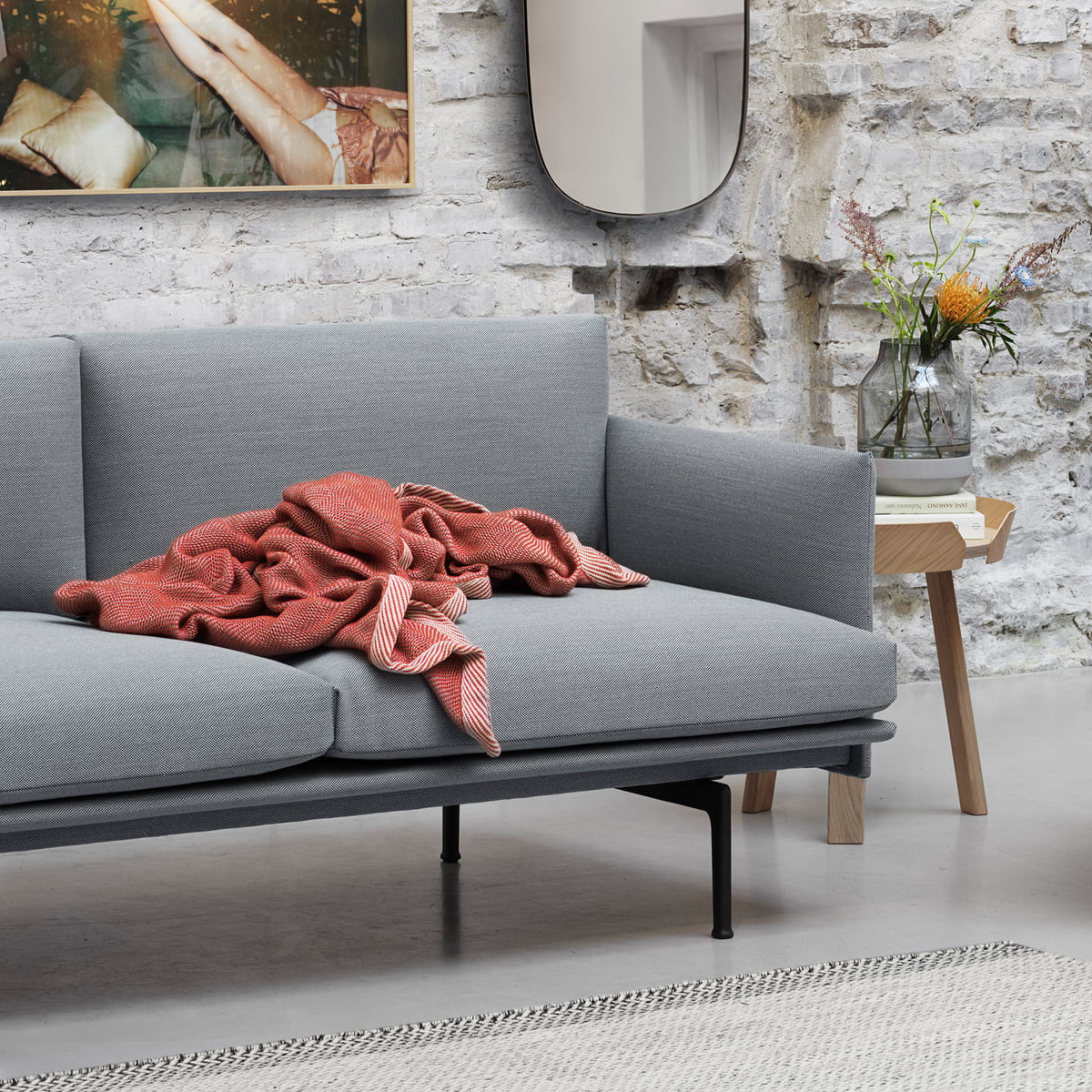 Details about   Authentic Muuto Outline Two-Seater SofaDesign Within Reach 