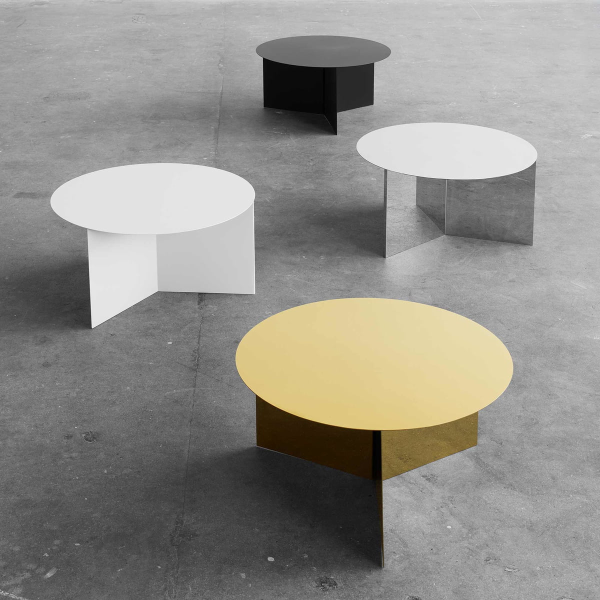 HAY - Slit Table High High - Coffee Table - Brass