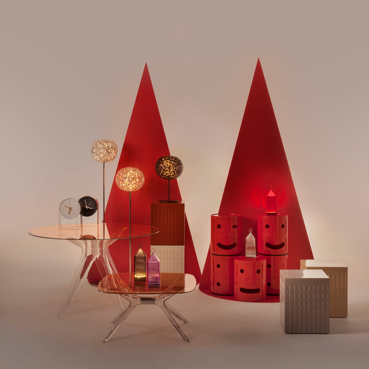 ★未使用★ Kartell カルテル COMPONIBILI SMILE Kartell Componibili COMPONIBILI SMILE RED | Kartell