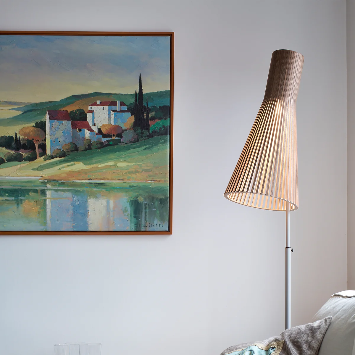 Secto 4210 floor lamp by Secto in walnut