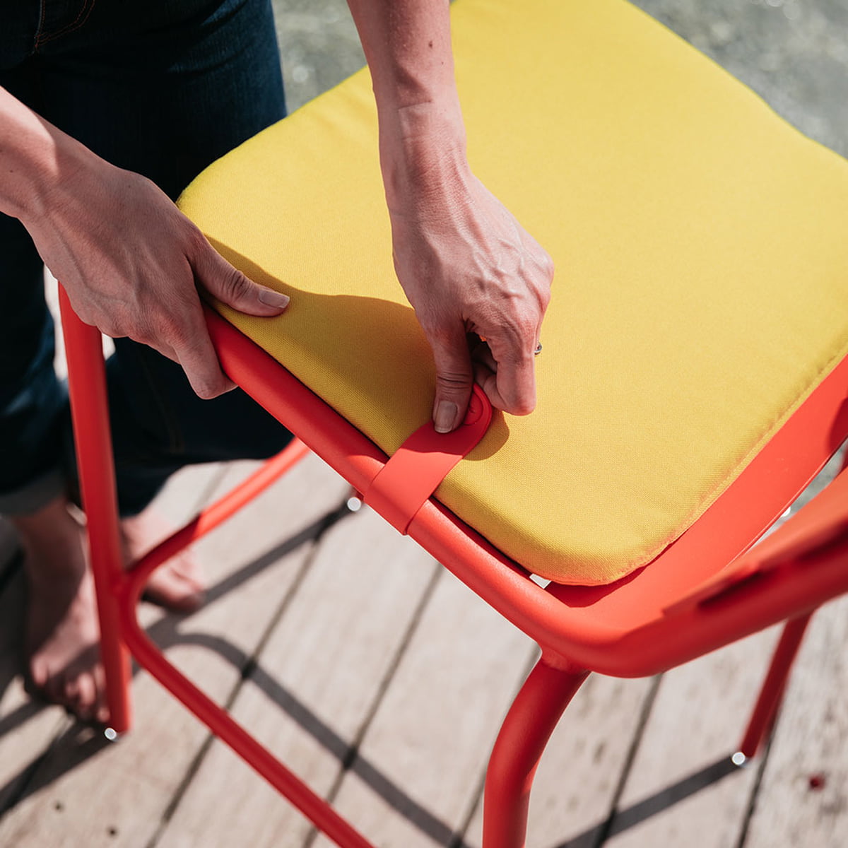 Fermob - Color mix seat cushion for bistro chair