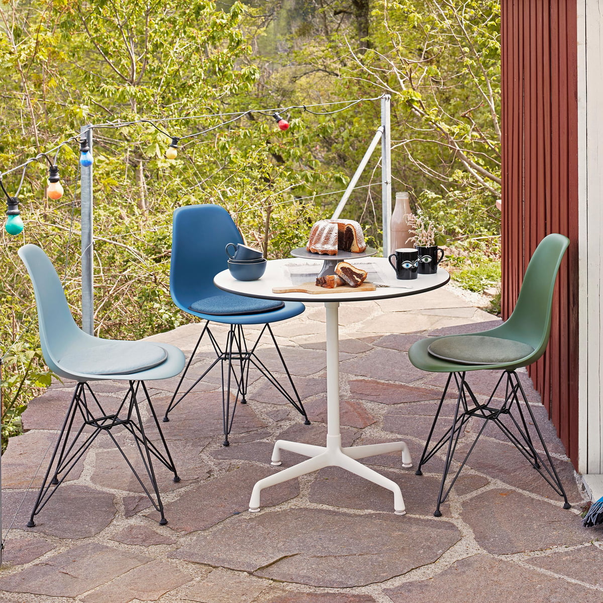 Pef verzekering Zonnebrand Vitra DSR Eames Plastic Side Chair in our shop