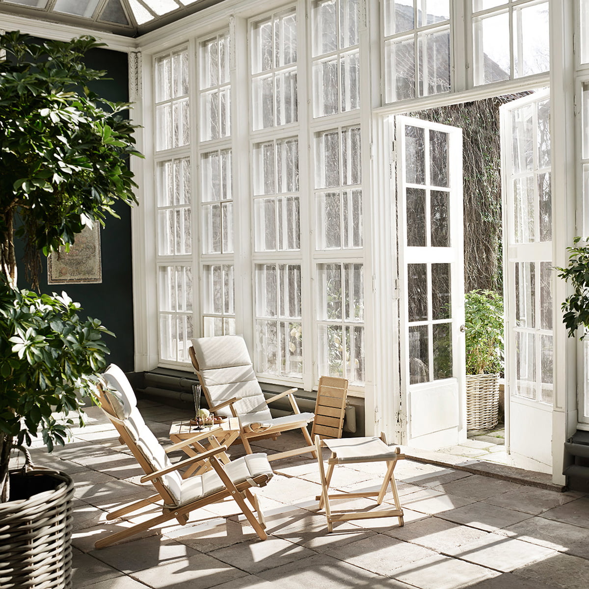 カールハンセン&サン BM5568 Borge Mogensen BM5568 Outdoor Deck Chair – Danish Design Store