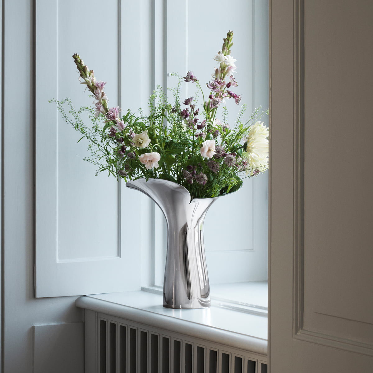  VASE MALJAKKO 160mm フラワーべース　ブルー コスタ ボダ Iris フラワーベース フロスト ブルー フラワー