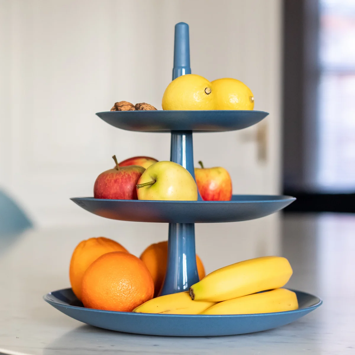 Babell Etagere L from Koziol in organic deep blue