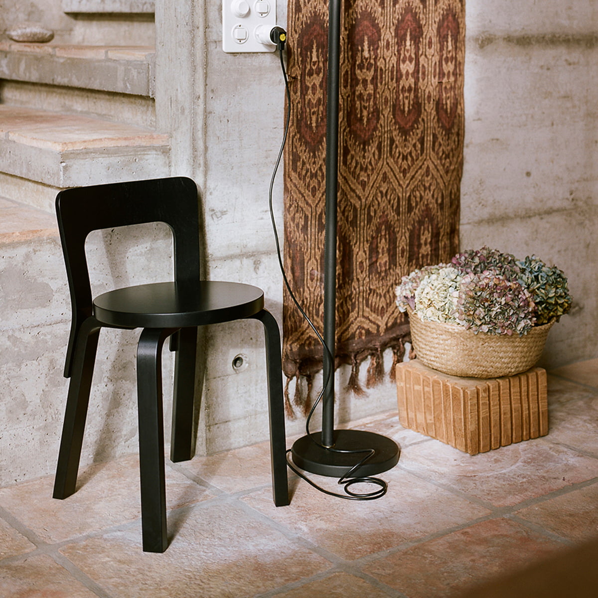Artek - 65 chair, birch clear lacquered