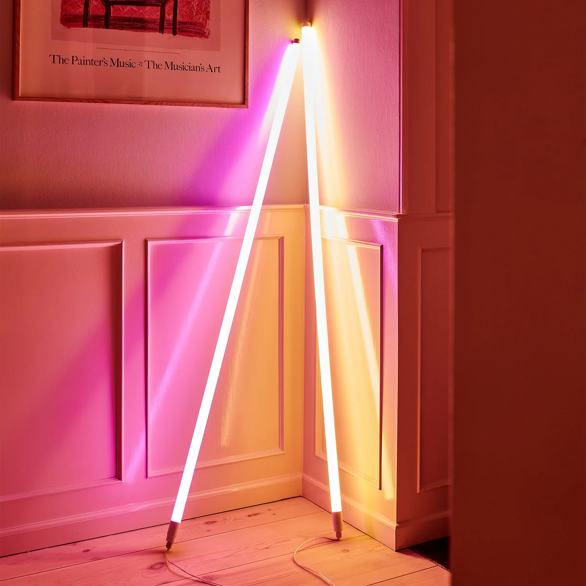 HAY NEON TUBE LED SLIM 50 イエロー HAY Neon LED Tube Light - Yellow – MoMA Design Store