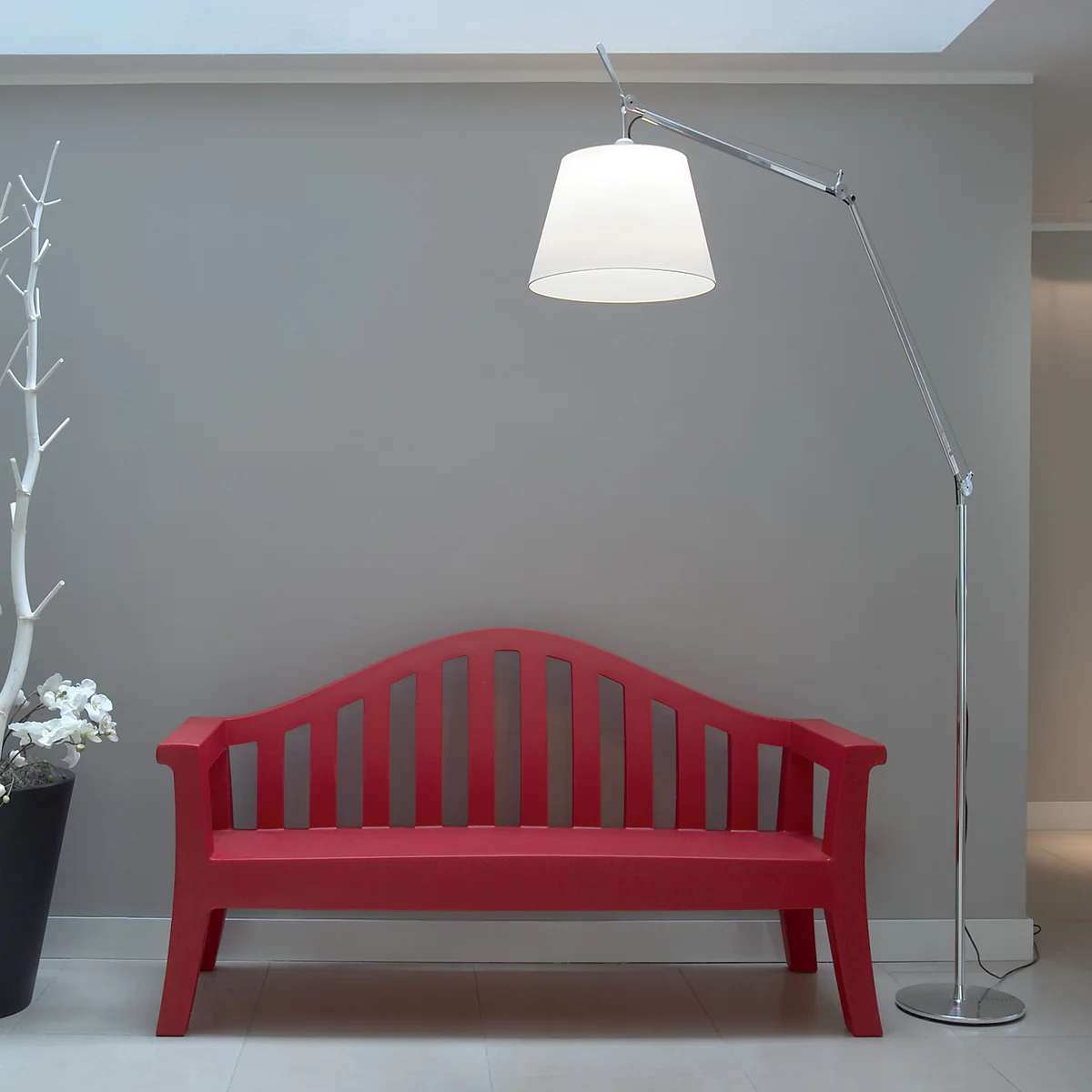 フロアスタンド Artemide Tolomeo Reading Floor LED Artemide Tolomeo Reading LED 10W Aluminum Floor Lamp with