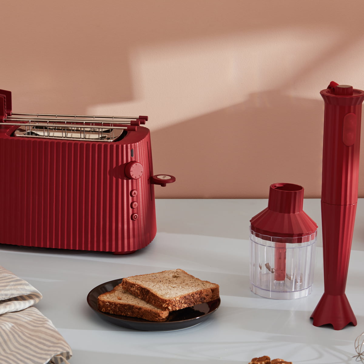 Buy The Alessi Plissé Long Double Toaster (220 volts) at Questo Design