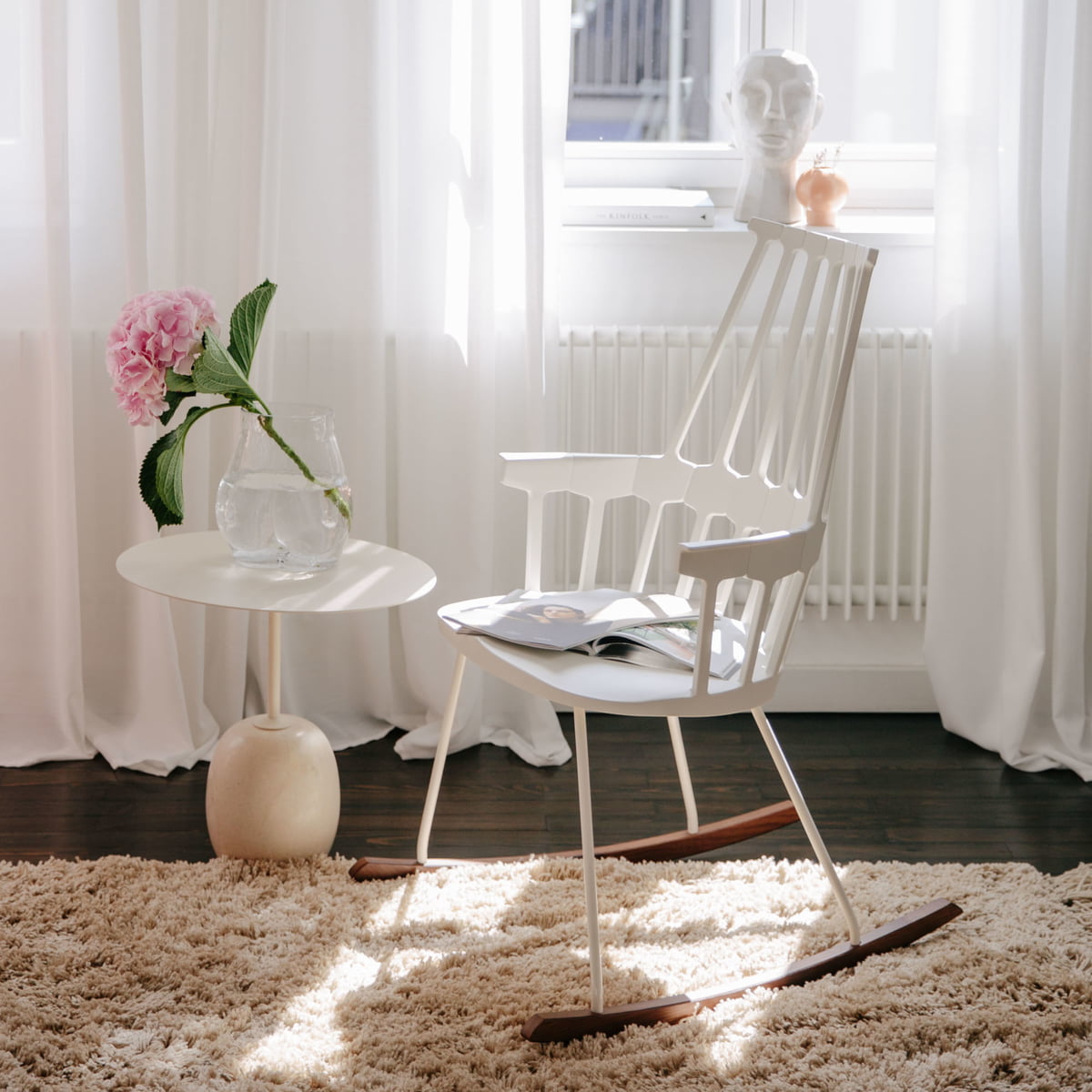 Kartell Comback by Patricia Urquiola White & Oak Chair