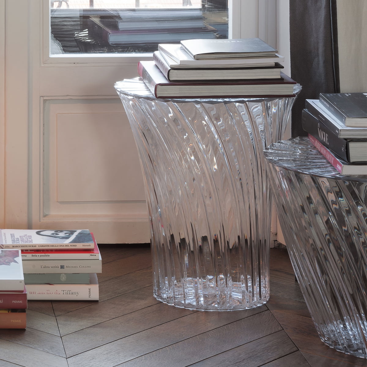 Kartell - Sparkle Stool and side table | Connox