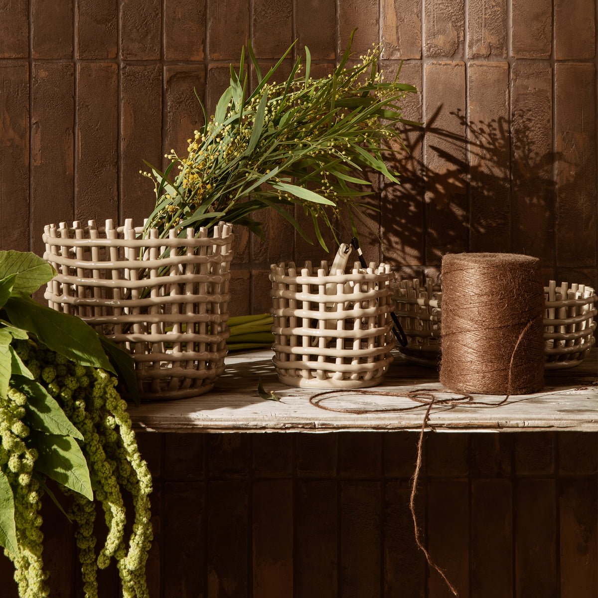Onaangeroerd elektrode Dodelijk ferm Living - Ceramic Basket | Connox