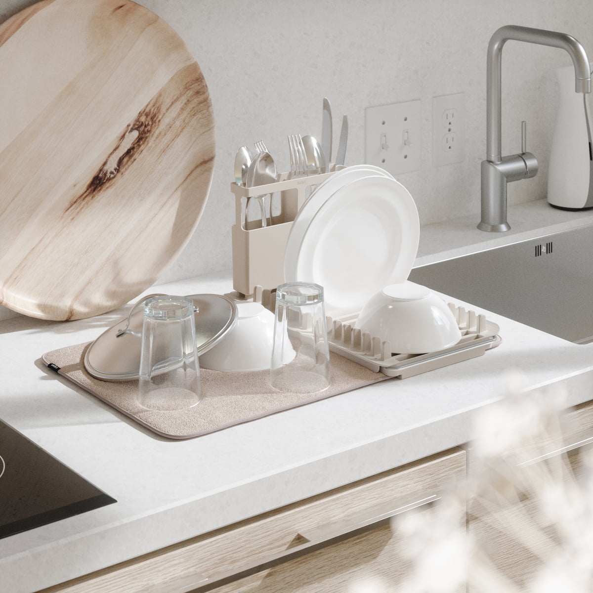 Umbra - Udry over the Sink Dish basket & Drying mat