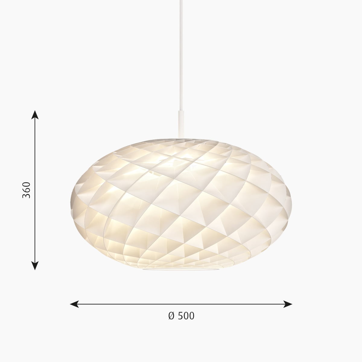 Louis Poulsen - Patera Pendant light oval | Connox